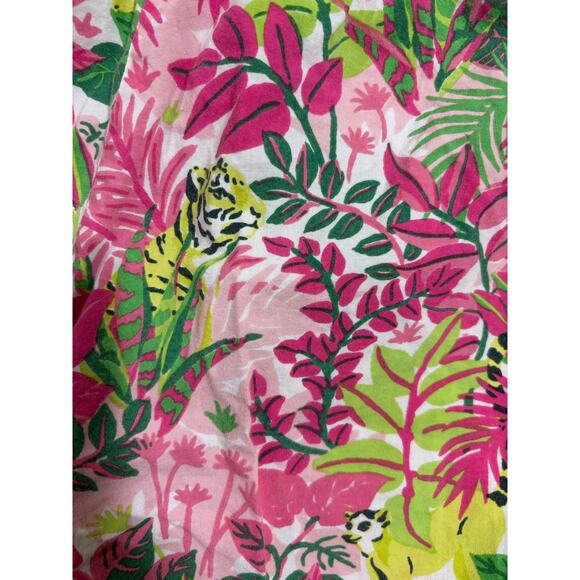 Printfresh for Anthropologie Tropical Jungle Pajama Lounge Shorts sm - Picture 7 of 8